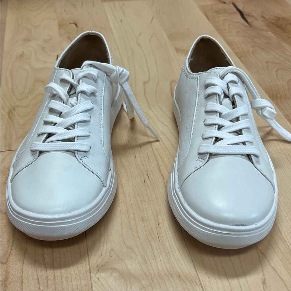 Patina Portland Leather White Casual Sneakers - Picture 6 of 11